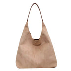 Suede Soft Slouch Hobo Bag