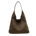 Suede Soft Slouch Hobo Bag