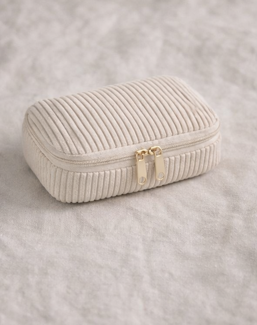 Small corduroy pouch