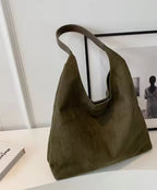 Suede Soft Slouch Hobo Bag